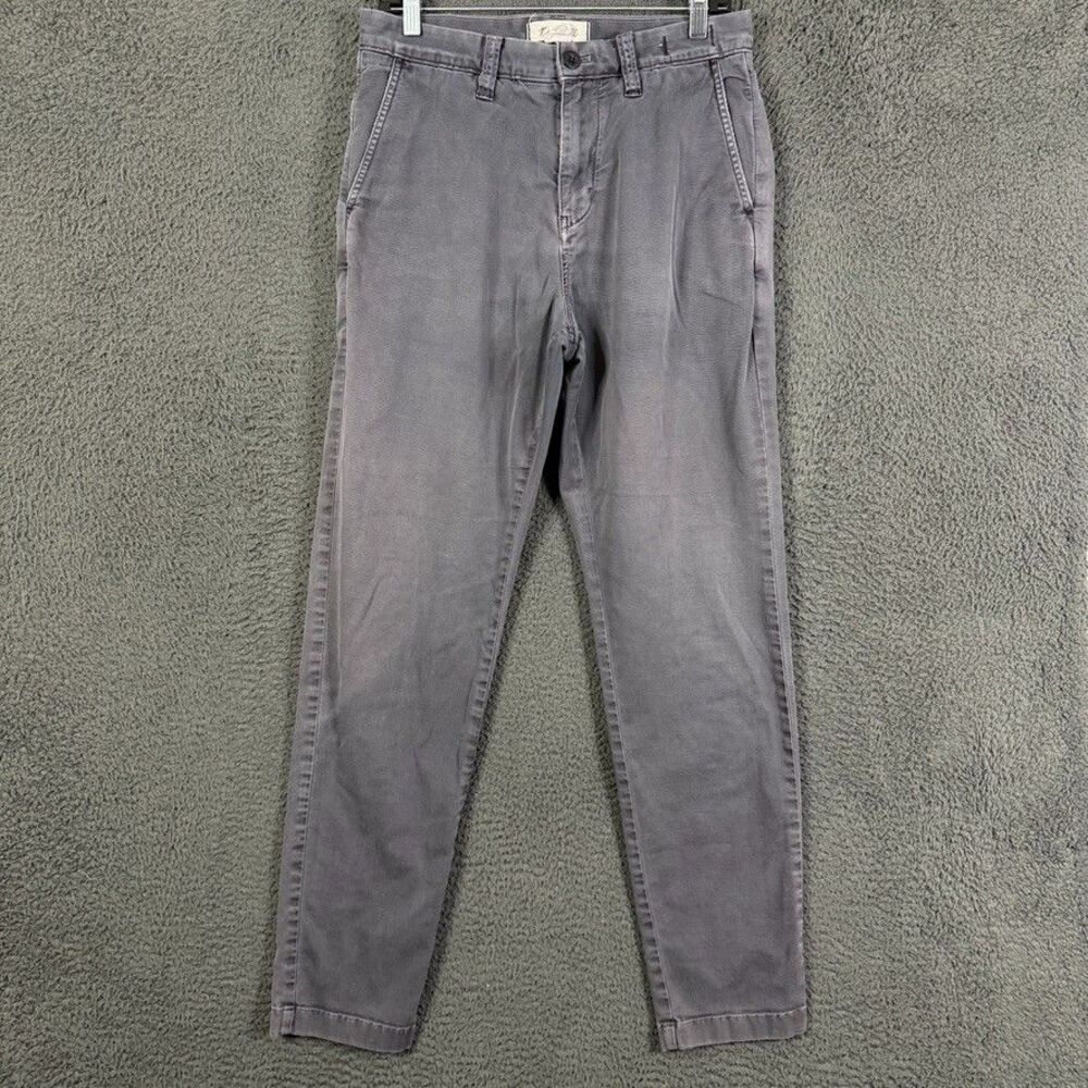 Madewell Pants Mens 31x32 Gray Athletic Slim Fit Stretch Chino Preppy Casual